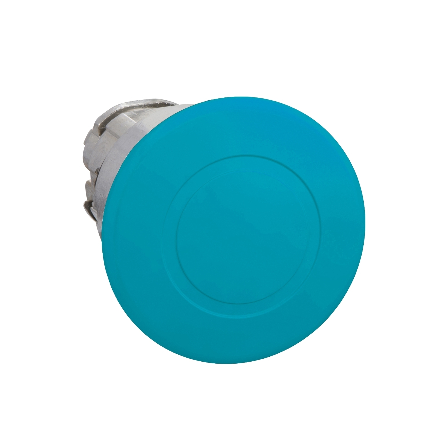 ZB4BT6 Harmony Mushroom Non-Illuminated Push-Pull Latching Standard Unmarked Pushbutton Head, 22 mm, Round Shape, Chromium Plated Metal, Blue