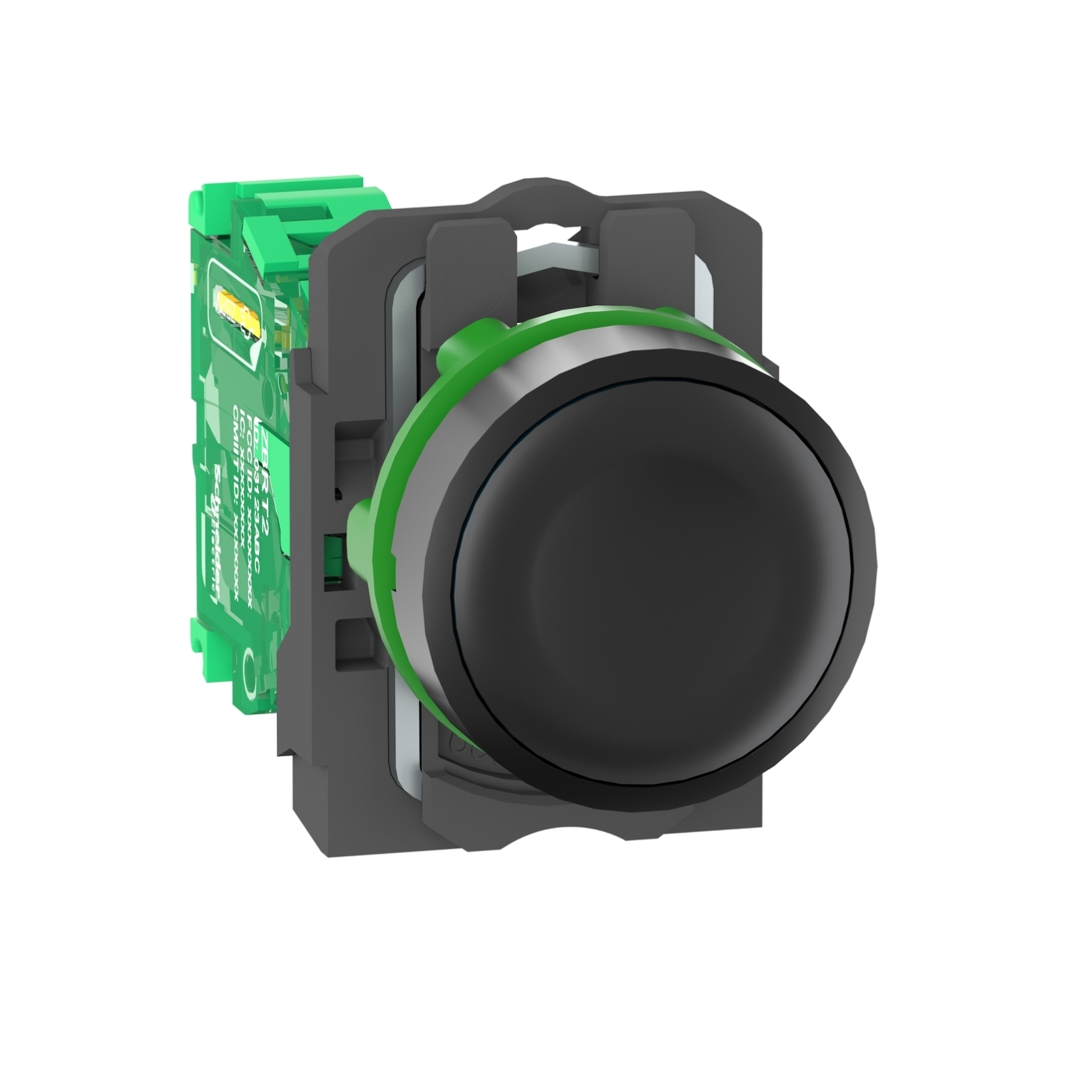 ZB5RTA2 Harmony Batteryless Round Wireless and Batteryless Transmitter, 0.87 in, Black