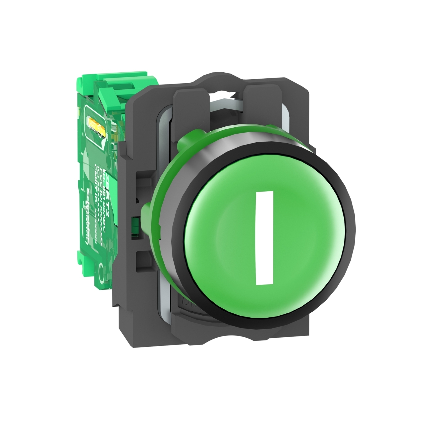 ZB5RTA331 Harmony Batteryless Round Wireless Pushbutton, 22 mm, Green
