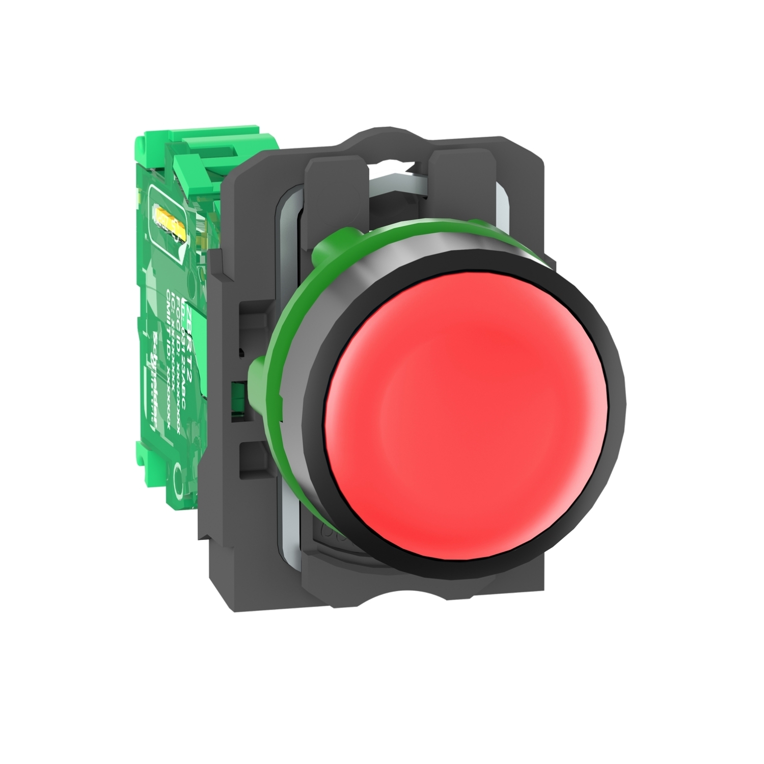 ZB5RTA4 Harmony Batteryless Wireless Pushbutton With Transmitter, 22 mm, Red