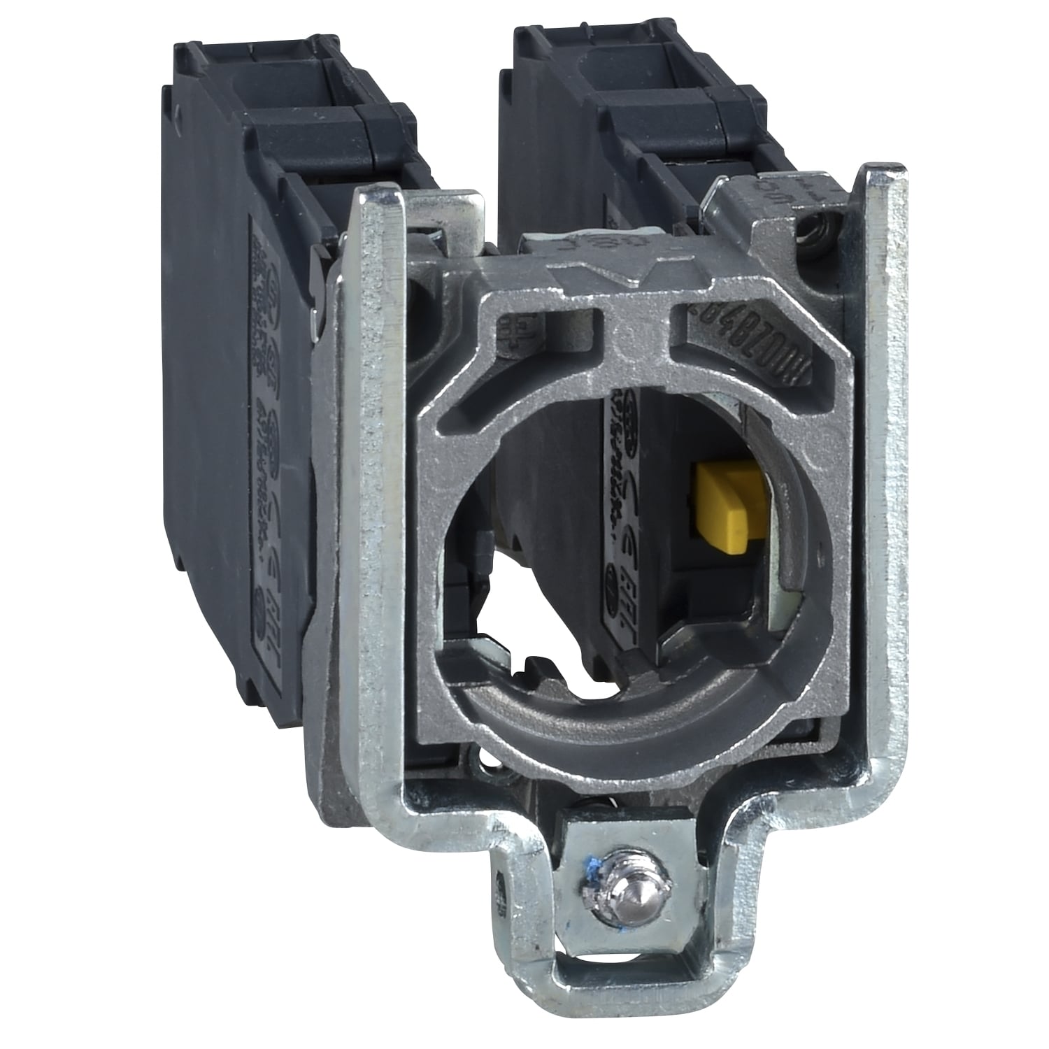 ZD4PA203 Harmony Contact Block Assembly, 22 mm, 4NO Contact, 10 A at 600 V AC Contact, Silver Alloy Contact, Momentary Action