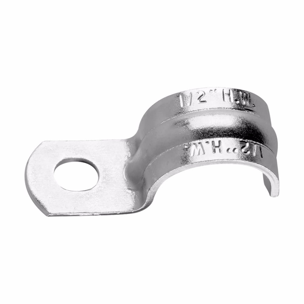 411 1-Hole Heavy Gauge Conduit Clamp, 3/4 in Conduit, Steel