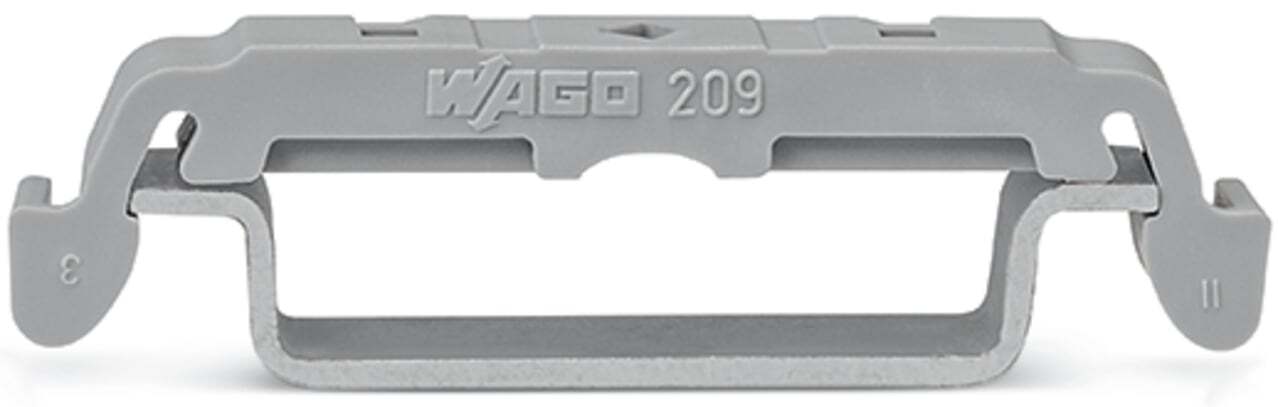 209-120 Mounting Foot, For Use With Male and Female Connectors with Snap-In Mounting Feet, 0.036 MJ Fire Load, Polyamide, Gray