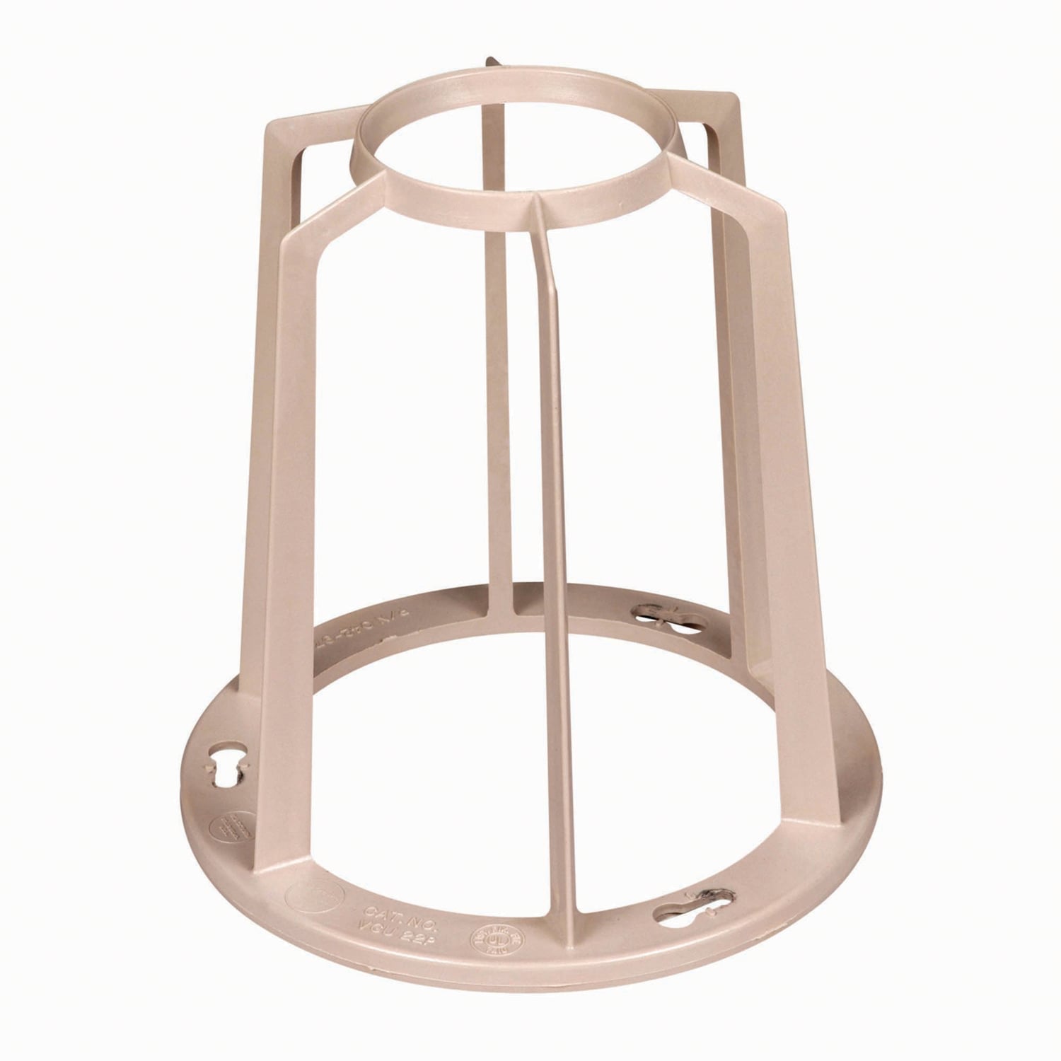 VGU22P Hazlux Light Fixture Guard, 8.3 in L x 8.3 in W x 9 in H, For Use With VGT22 Series Globe, Polymer, Beige