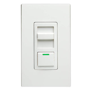 IPE04-1LZ Decora IllumaTech 3-Way Electro-Mechanical Electronic Low Voltage Dimmer Switch, 120 V AC, 1 Pole, Standard On/Off Operation, Ivory/Light Almond/White