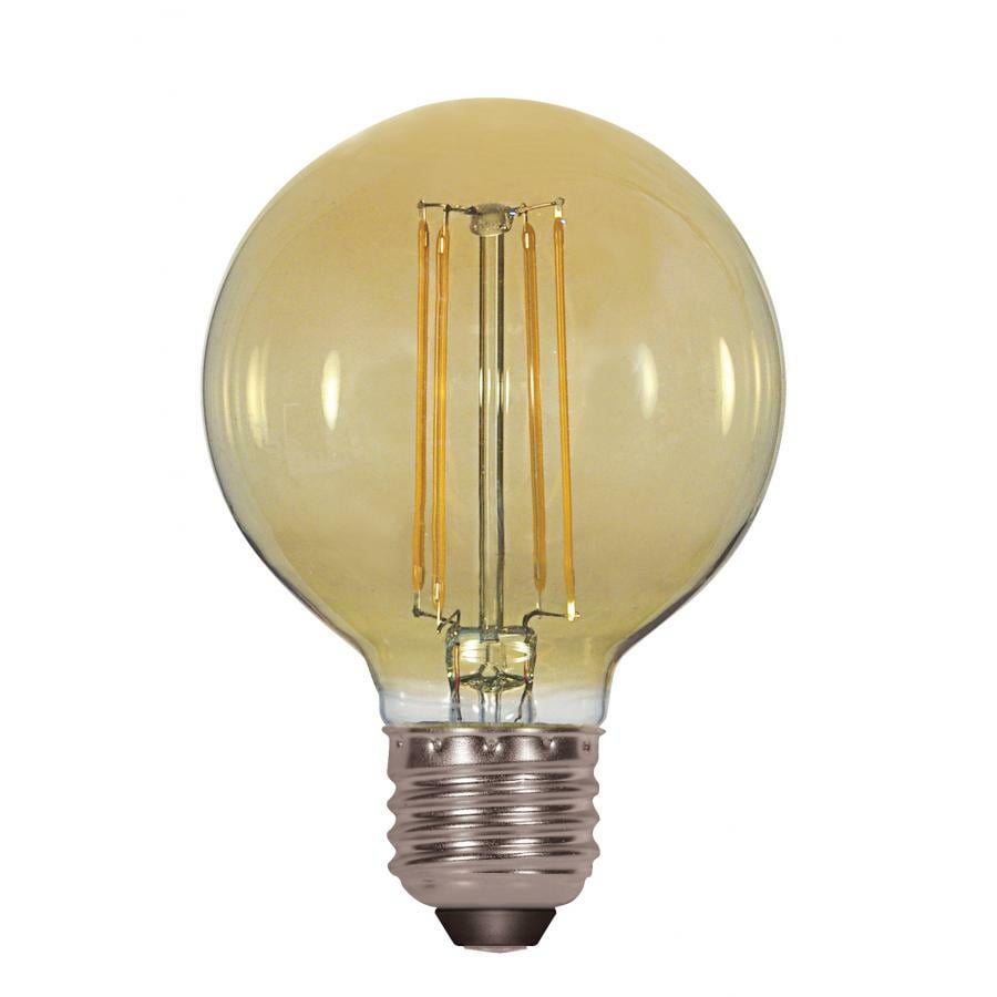 S9584 Dimmable Filament LED Lamp, 4.5 W, 40 W Incandescent Equivalent, E26 Lamp, G25 Shape, 380 Lumens