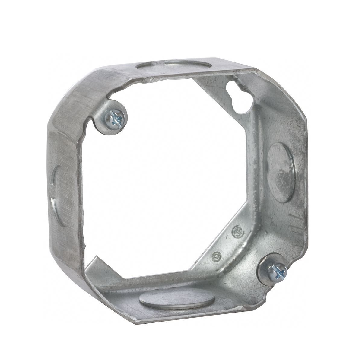 130 Extension Ring, 2 Gangs, 4 in L x 4 in W x 1-1/2 in D, Steel