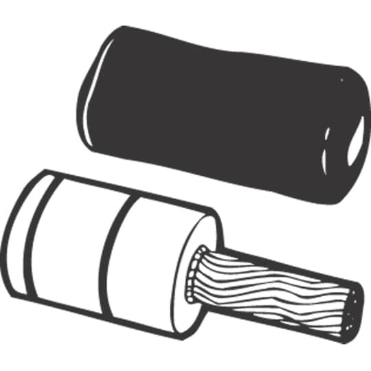PA35 Color-Keyed Straight Pin Adapter Terminal, 350 kcmil Conductor, Die Code: 87H, 1-5/8 in L Pin, Aluminum