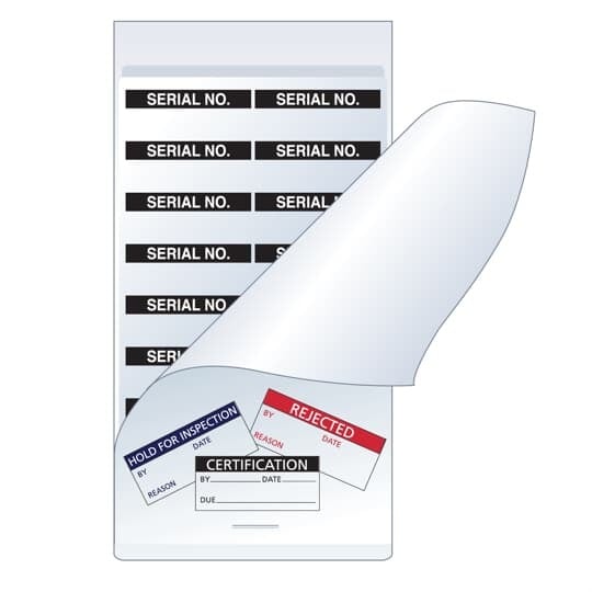 WTMP-26B E-Z Code Write-On Wire Marker Book, 5/8 in L x 1/2 in W, Green, Polyolefin