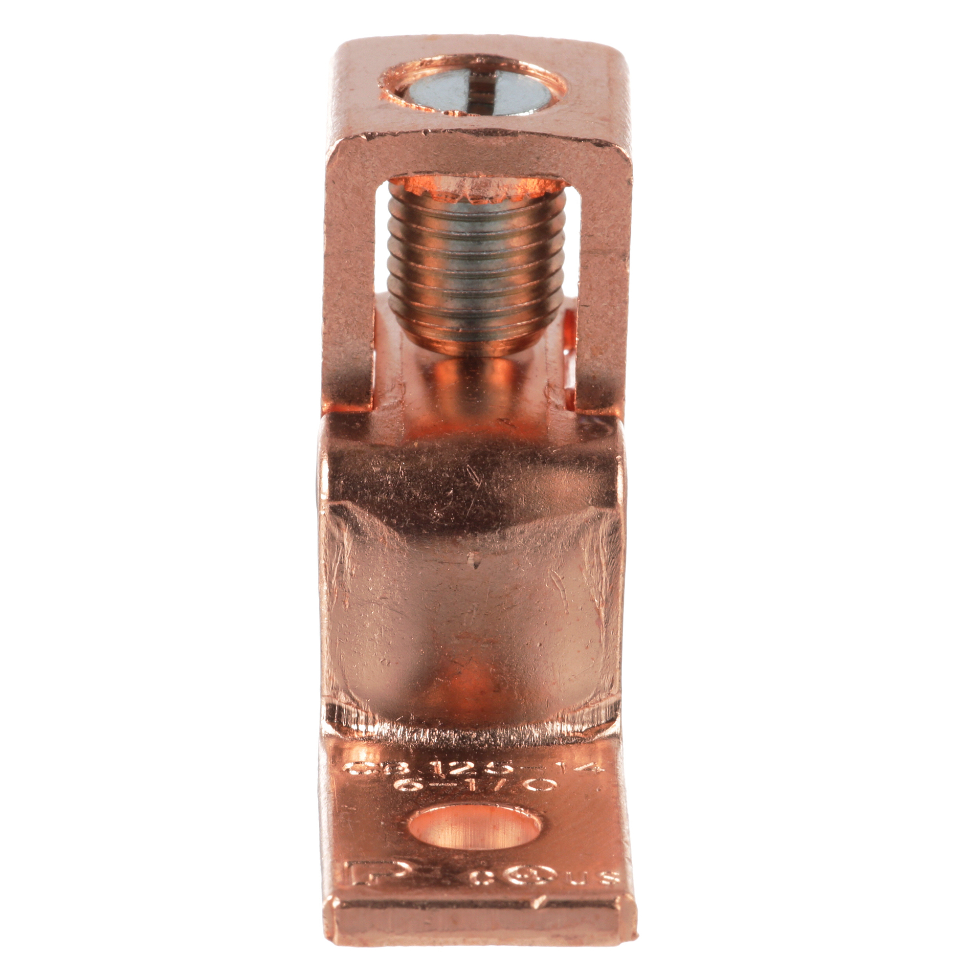 CuMechLug,OSF,#6-1/0AWG,1/4StudPKG25Y