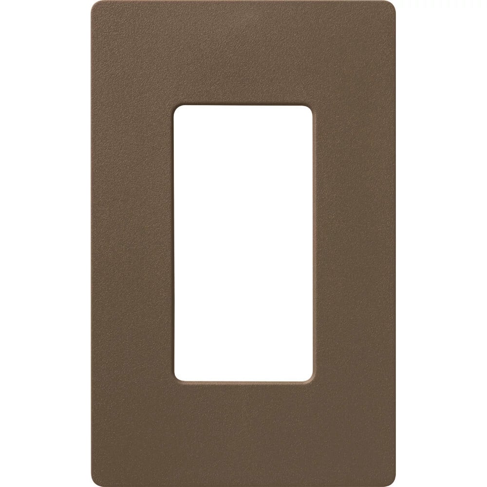 SC-1-EP Claro Wall Plate for Decorator-Style Dimmers, Switches, and Outlets, 1 Gang, Satin, Espresso