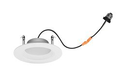 LED/RT4/600/830/G2/40617 RT4 Screw Based Downlight Kit, 7.5 W Fixture, 120 VAC