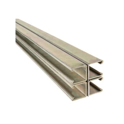 H1202-10HDG Superstrut H1202 Back-to-Back Combination Channel, 10 ft L 1-5/8 in W 3-1/4 in D 12 ga THK, Steel, Hot Dipped Galvanized, Domestic