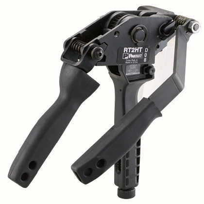 RT2HT Pan-Steel Controlled Tension Cable Tie Installation Tool, 0.63 in W Stainless Steel Manual Cut-Off, 7.1 in L