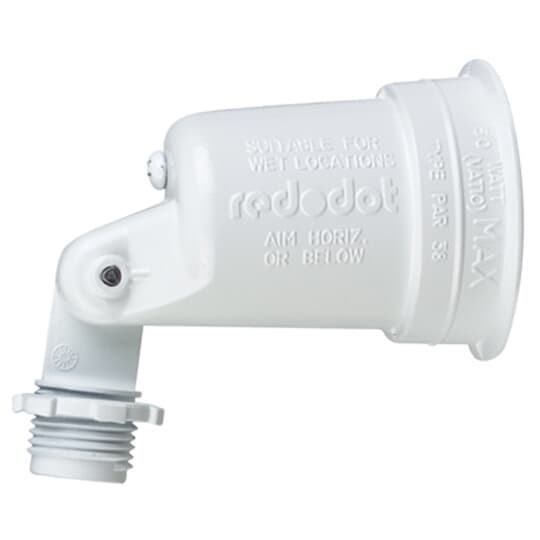 S500WHE-RL Red Dot Weatherproof Metallic Lampholder, 150 W Lamp