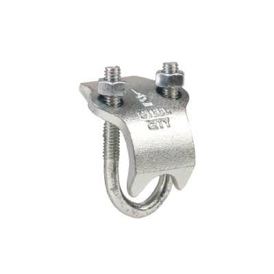 RCS-2 Steel City Right Angle Beam Clamp, 2 in Conduit, Steel, Hot Dipped Galvanized