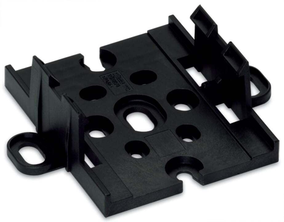 772-260 Mounting Plate, For Use With Supply and Tap-Off Module, 0.346 MJ Fire Load, Polyamide, Black