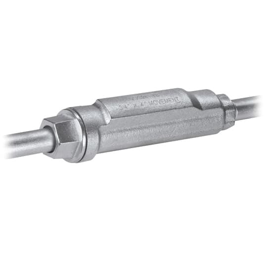 XJG1208-TB T&B Conduit Expansion Coupling With Internal Bonding Jumper, 5 in, For Use With Rigid Conduits, Malleable Iron, Zinc Plated