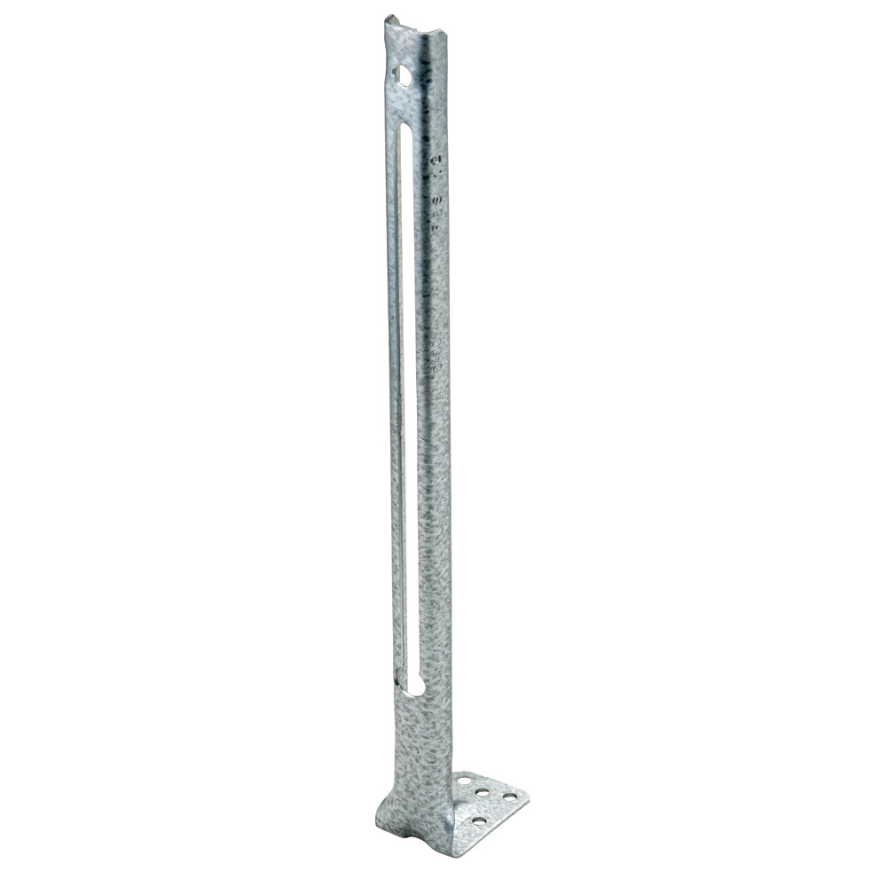 FBS16 Footed Box Support, 16 in H Box, Steel, Pre-Galvanized