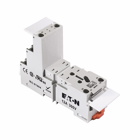 D2 Series Socket, Used with D2PR2, D2PF2 Relays, Module size B, 300V nominal voltage, 12A nominal current, DIN rail/panel mount, Elevator wire connection, QTY: 1, IP20 enclosure, Eight-pole