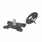 Eaton B-Line series acoustical tee and t-bar fasteners, Acoustical tee, 1" Height, 1" Length, 1" Width, 0.05lbs, Stud length: 0.63", T-bar scissor fasteners, 50 lbs load capacity