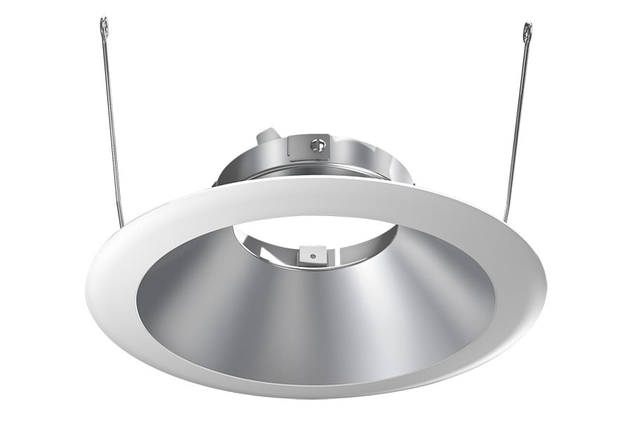 HATRIM6RD-SW 6 in Round Downlight Specular Lighting Trim, 2 in ID x 7-15/16 in OD, LED Lamp, For Use With HALITE Housing/LED Light Engine, Die Cast Aluminum