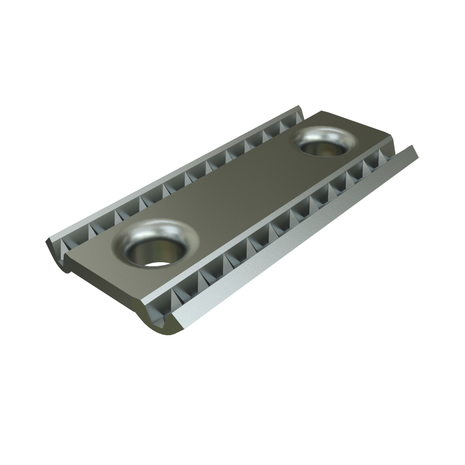 P4908-EG Double Adjusting Conveyor Nut, For Use With All Channels, 3/8-16 Thread, Mild Steel