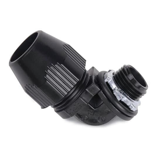 LT950G Carlon Conduit Connector, 1/2 in Trade, 90 deg, Nylon
