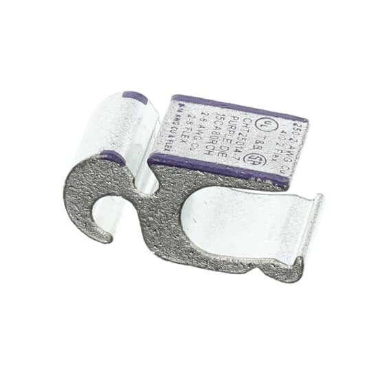 CHT25014-7 Color-Keyed Compression H-Tap Connector, H Shape, 2 AWG to 250 kcmil Main/Run, 6 to 2 AWG Tap, Copper