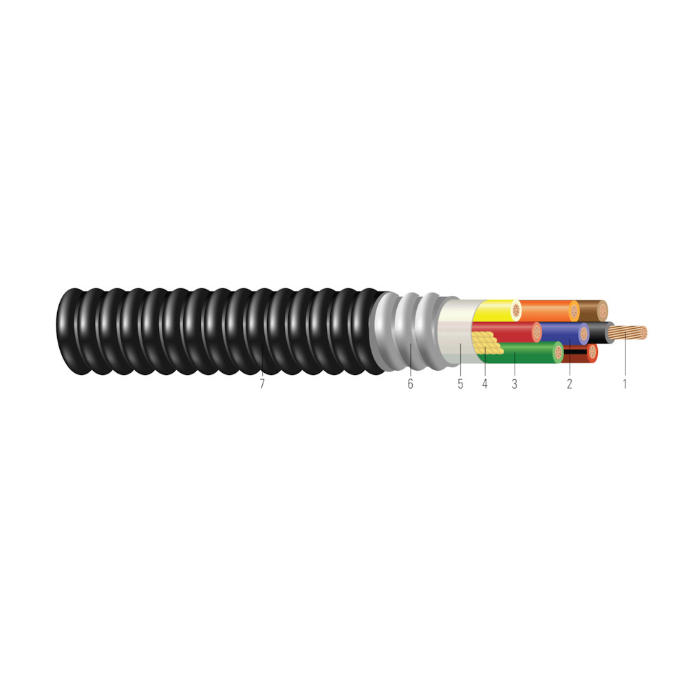 89052299 Type MC-HL Control Cables, Reel Packaging, 600 V, (3) Conductors 500 kcmil Conductor Copper Conductor