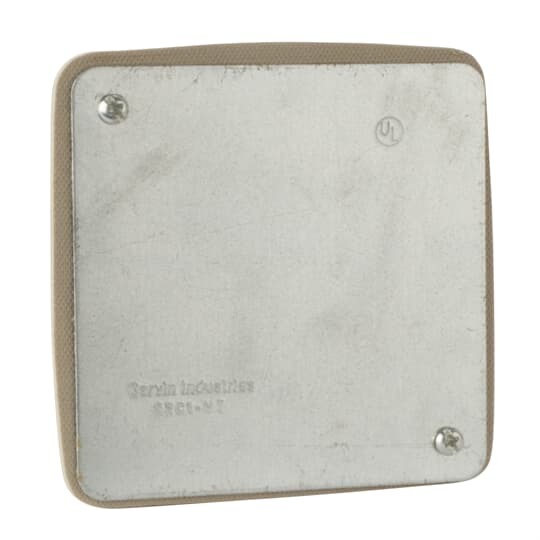 52-C-1-VT Steel City Vaportight Outlet Box Cover, 4 in L x 4 in W, Blank/Flat Cover, Steel