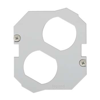 44DP Device Mounting Plate, 3-1/16 in L x 2-15/16 in W x 1/4 in D, Steel