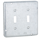 4-11/16 In. Square Exposed Work Covers, 2 Toggle Switches