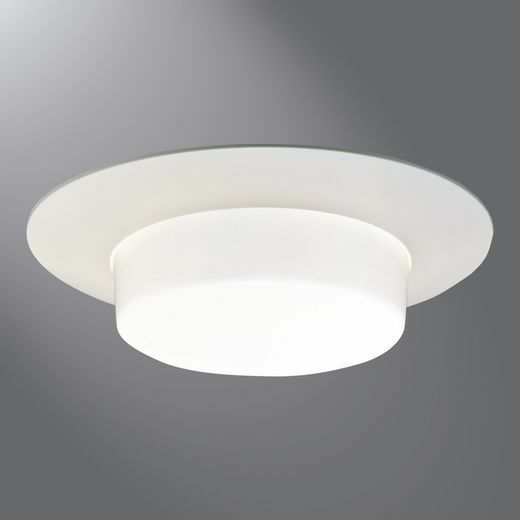 6" Trim High Gloss Appliance White Trim with Drop Opal Lens
