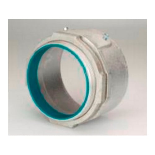 3510 Bridgeport Concrete Tight Set Screw Connector, 5 in Trade, For Use With Rigid/IMC Conduit, Malleable Iron, Electro-Plated Zinc