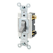 CSB3-20T 3-Way Grounding AC Quiet Toggle Switch, 120/277 V AC, 20 A, 800 W, 1000 VA Power Rating