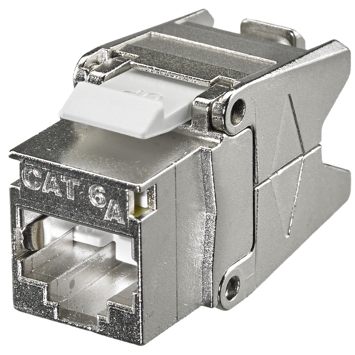SJ6A24 Shielded Standard Universal Jack, Cat 6a Module, Die Cast Zinc, Black