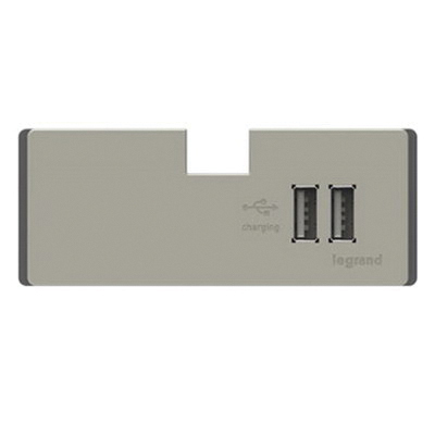 APUSB3TM4 USB Outlet Module, 3.1 A, 5.1 V DC, Titanium