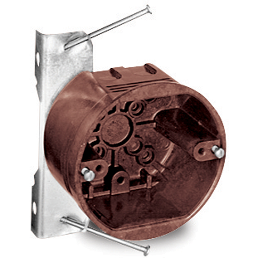 4070-N02 Carlon Non-Metallic Ceiling/Fixture Outlet Box, Phenolic, 20.8 cu-in Capacity, 2-3/8 in D