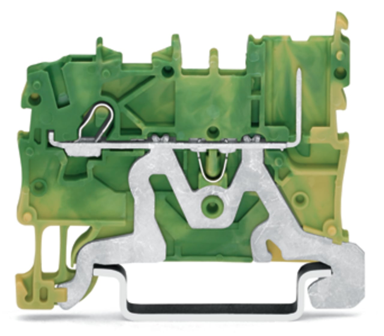 2020-1207 Operating Tool Ground Carrier Terminal Block, 24 to 16 AWG Wire, 1 Poles, DIN Rail Mount