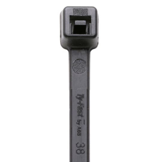 TY125-40X Ty-Fast Intermediate Weather-Resistant Cable Tie, 5.57 in L x 0.14 in W x 0.046 in THK, Nylon/Polyamide 6.6, Black