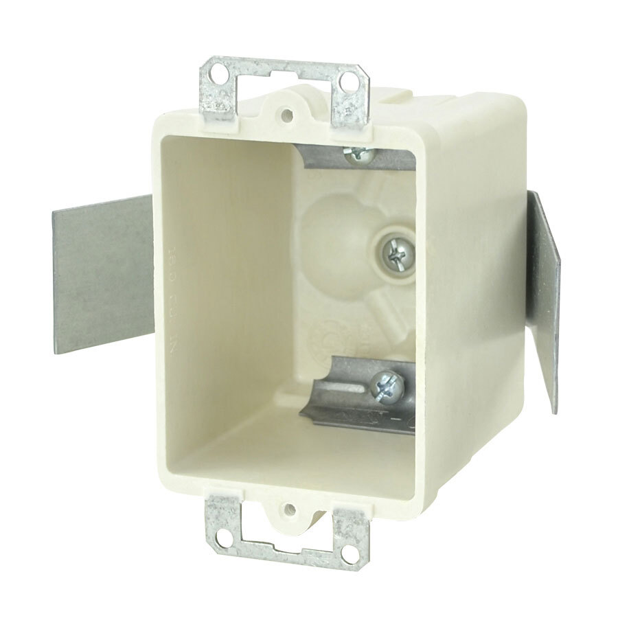 1-Gang Switch/Outlet Box, Old Work, Thermoset Fiberglass, Depth: 2-7/8in . Cubic Inches: 16.0in, Beige/Tan