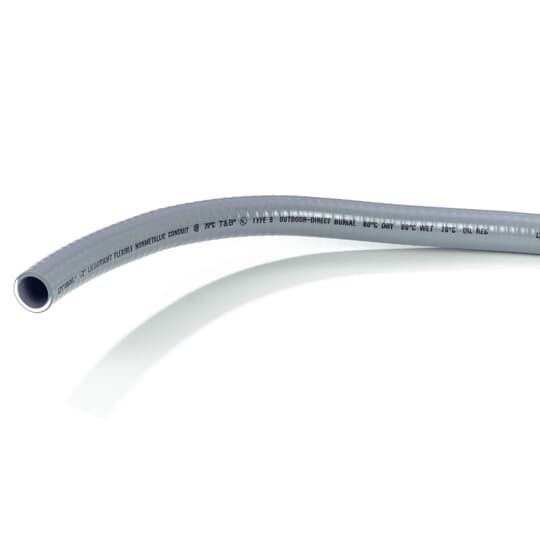 LTC150GY T&B Non-Metallic Liquid Tight Conduit, 1-1/2 in Trade, 40 mm ID x 48.3 mm OD, 15.2 m L, PVC