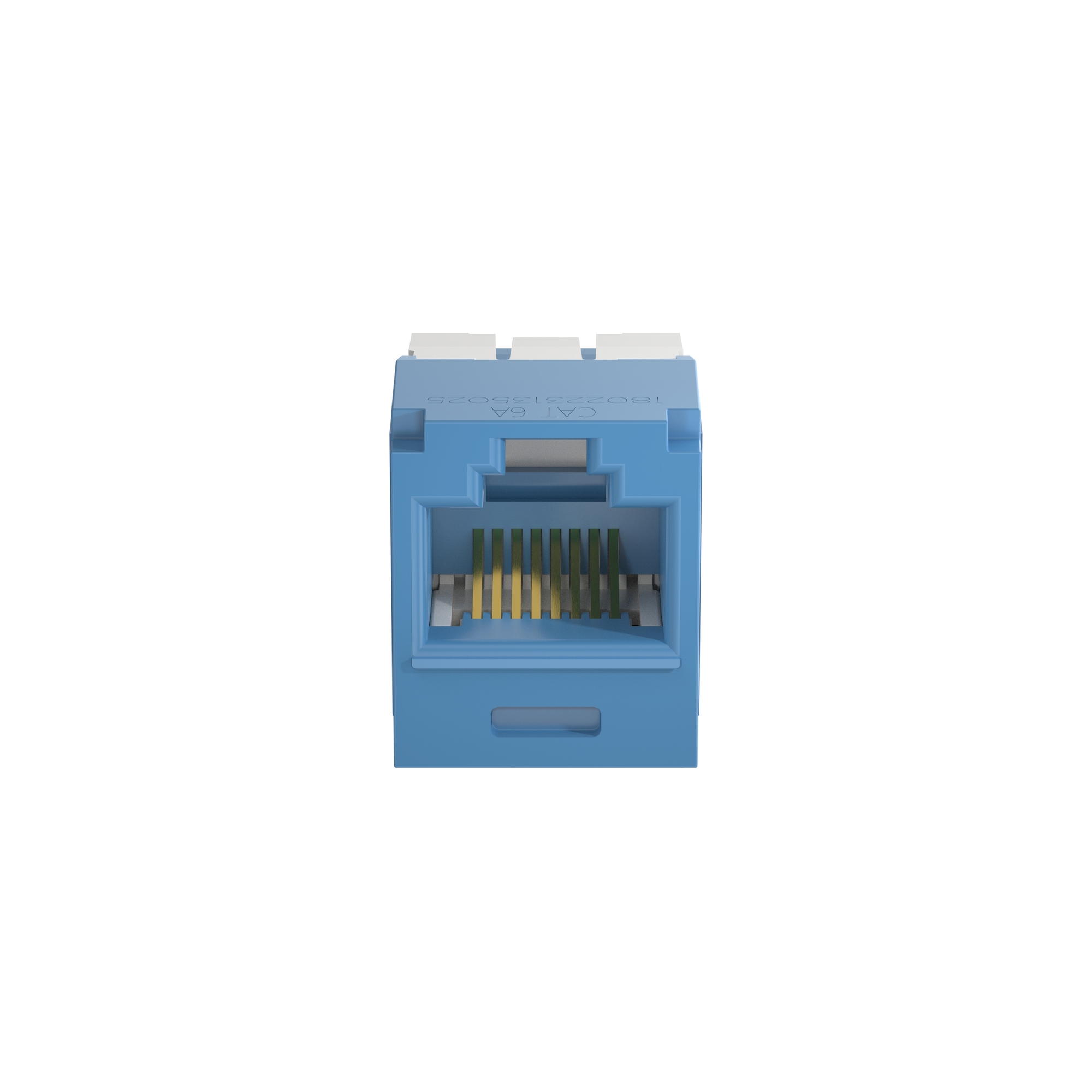 Mini-Com UTP RJ45 Cat 6A TG Jack Module, Blue