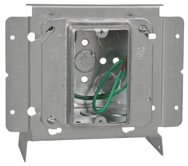 171-SH2346-16 eFab Pre-Fabricated Outlet Box, Steel, 30.3 cu-in Capacity, 1 Gangs, 1 Outlets