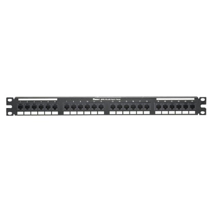 DP24688TGY Data-Patch PanNet 1RU Flat Loaded Patch Panel Kit, 24 Ports, Cat 6, 26 to 22 AWG Terminal, Cold Rolled Steel