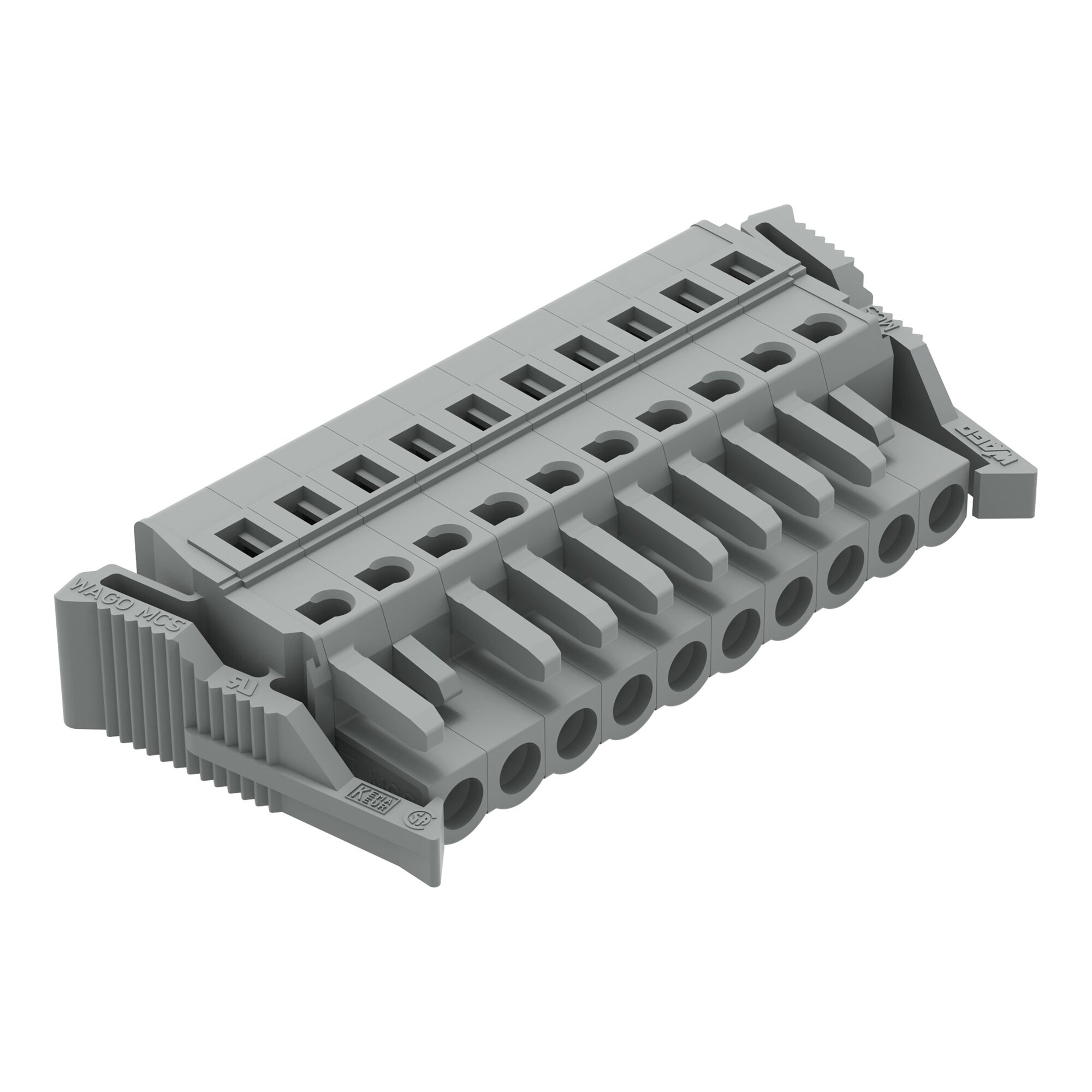 231-110/037-000 Operating Tool 1-Conductor Female Connector, 630 V, 16 A, 28 to 12 AWG Wire, 10 Poles