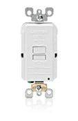 X7590-I SmartlockPro Slim Blank Face GFCI Receptacle, 125 VAC, 20 A, 2 Poles, 3 Wires, Ivory