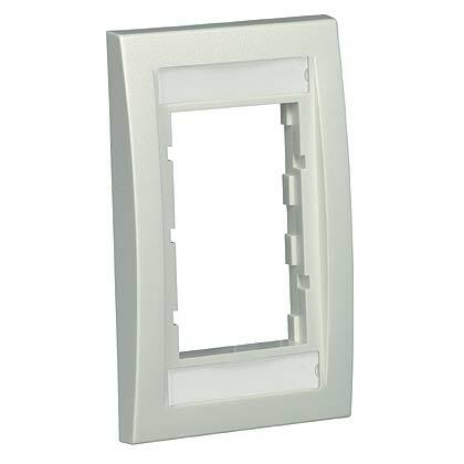 Faceplate Frame, Single Gang, Off White