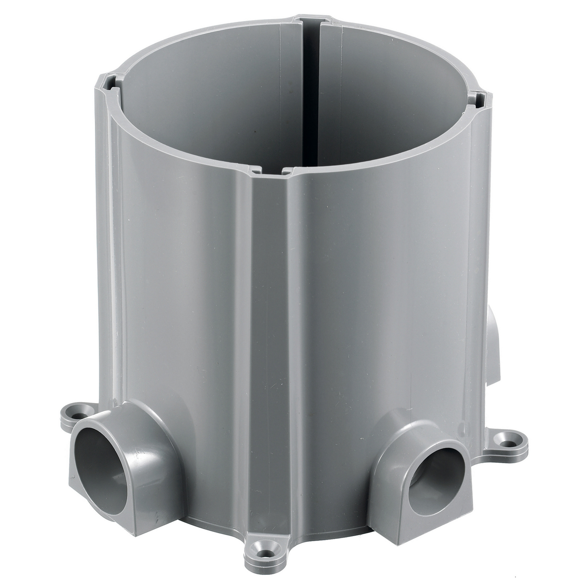 PFB1 Fully Adjustable Molded Non-Metallic Standard Floor Box, Thermoplastic, 100 cu-in Capacity, 1 Gangs, 4 Knockouts, 6.69 in L x 7.08 in W x 5.97 in H
